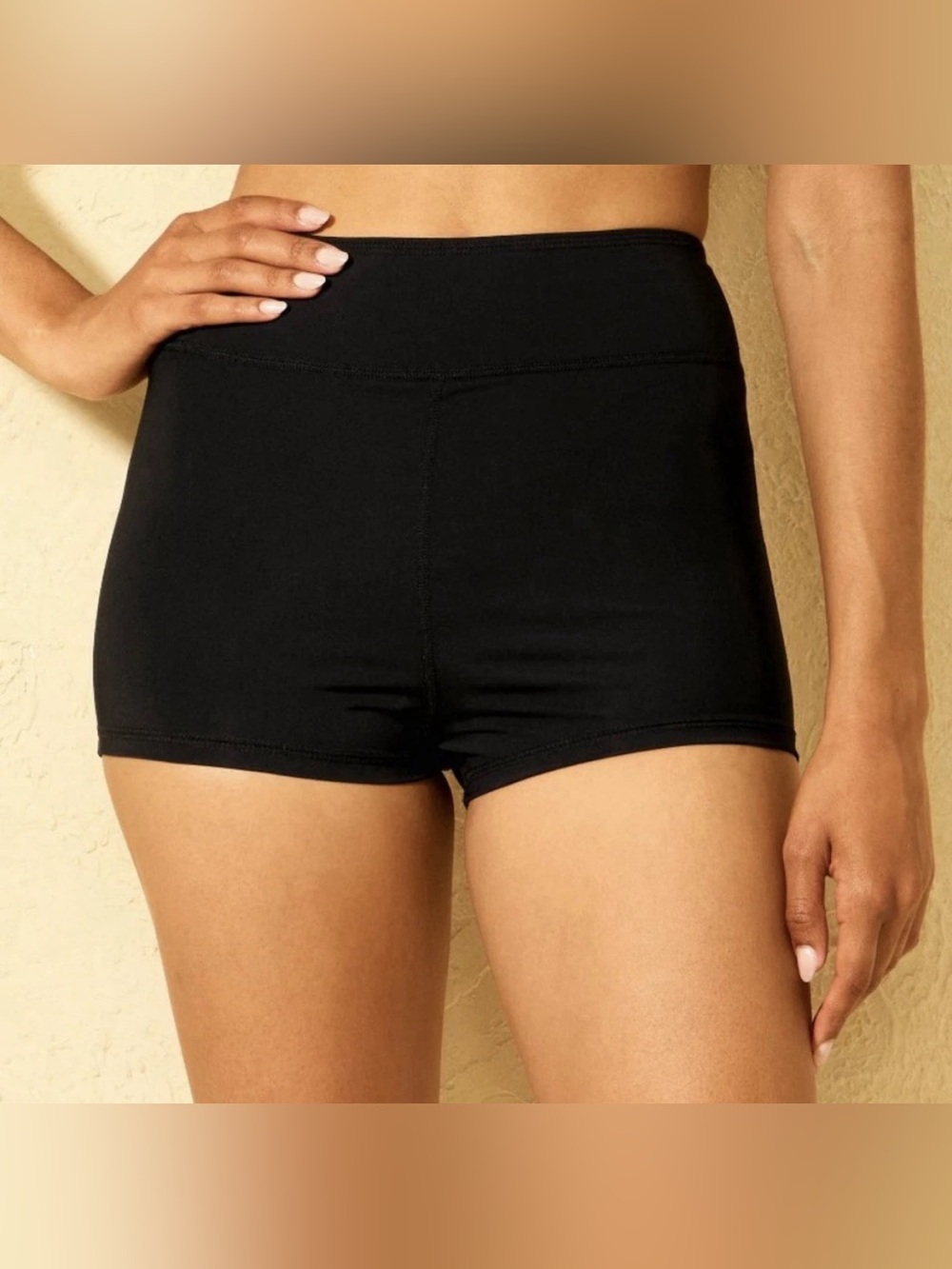 NWT Shade & Shore Women's Black Swim Shorts